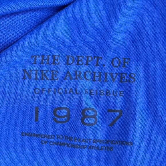Nike 1987 Midnight Navy Boating Reissue Graphic Tee Shirt Men's 3XL Cotton Blue - Picture 5 of 8